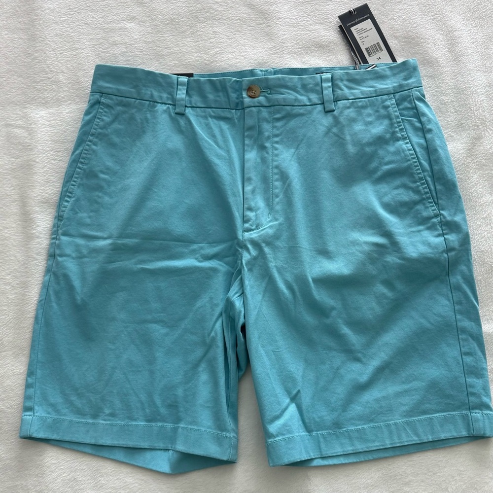 Vineyard Vines Shorts 9” Stretch Breaker Mens Color Flats Blue W34